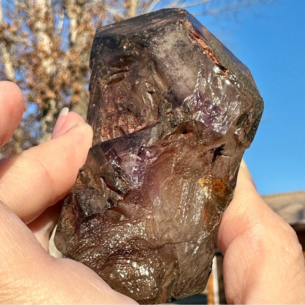 Natural AURALITE Amethyst Rough Multi Terminated LARGE Specimen super 23 - Picture 11 of 15